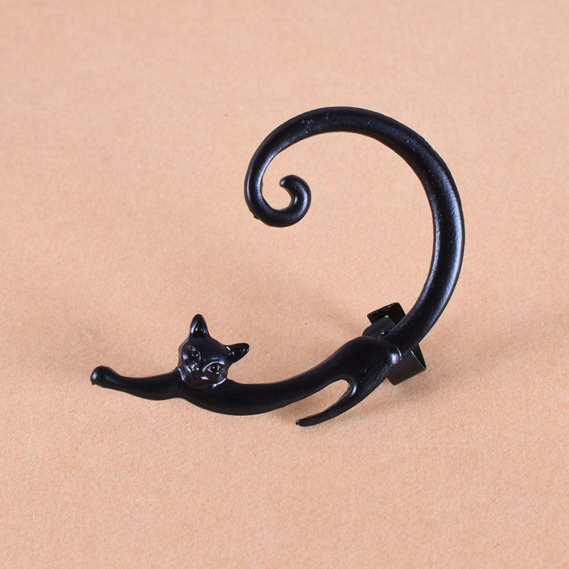 Éblouissantes Boucles d'Oreilles Chat en Argent Sterling de Luxe