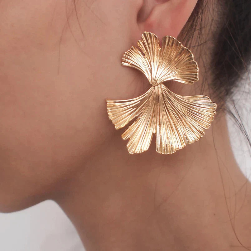 Éblouissantes Boucles d'Oreilles Géométriques en Or au Style Bohémien