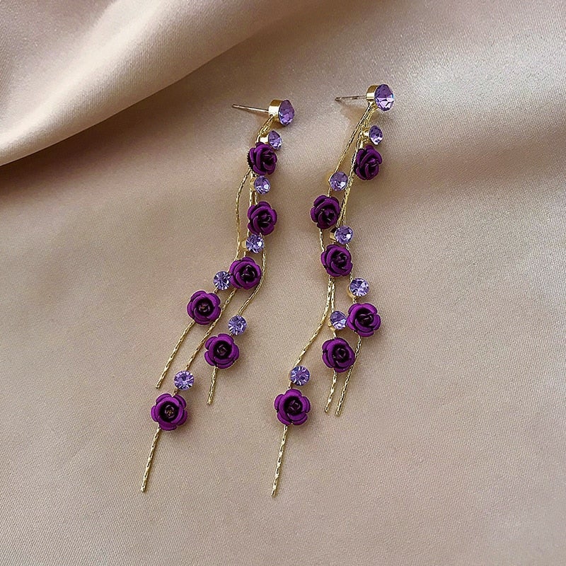 Boucles d'oreilles Élégance de Roses