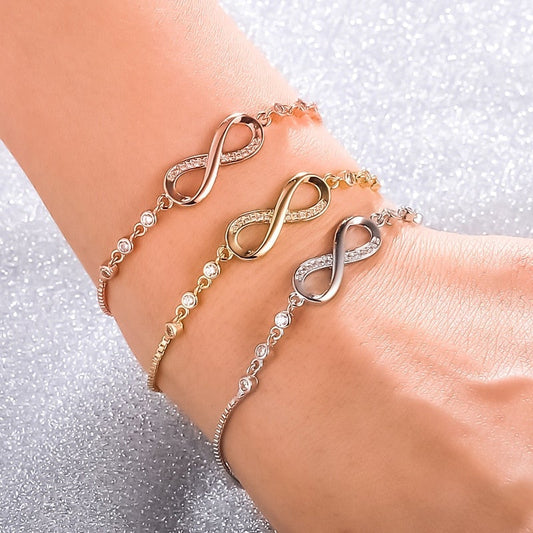 Bracelet Argent Adjustable Infini - Élégance et Style à Votre Poignet