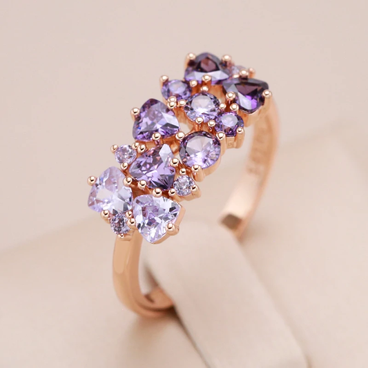 Chic Bague en Ton Mauve