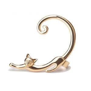 Éblouissantes Boucles d'Oreilles Chat en Argent Sterling de Luxe